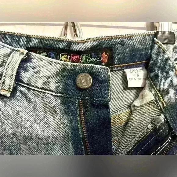 NWT 90’s Vintage Sasson High Rise Bow Ankle Jeans 100% cotton Size 9 - Picture 3 of 9